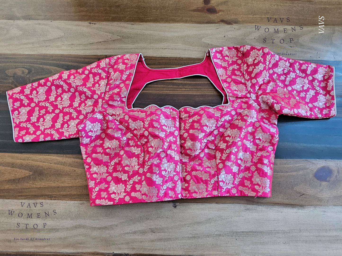 Pink Benarasi Designer Blouse
