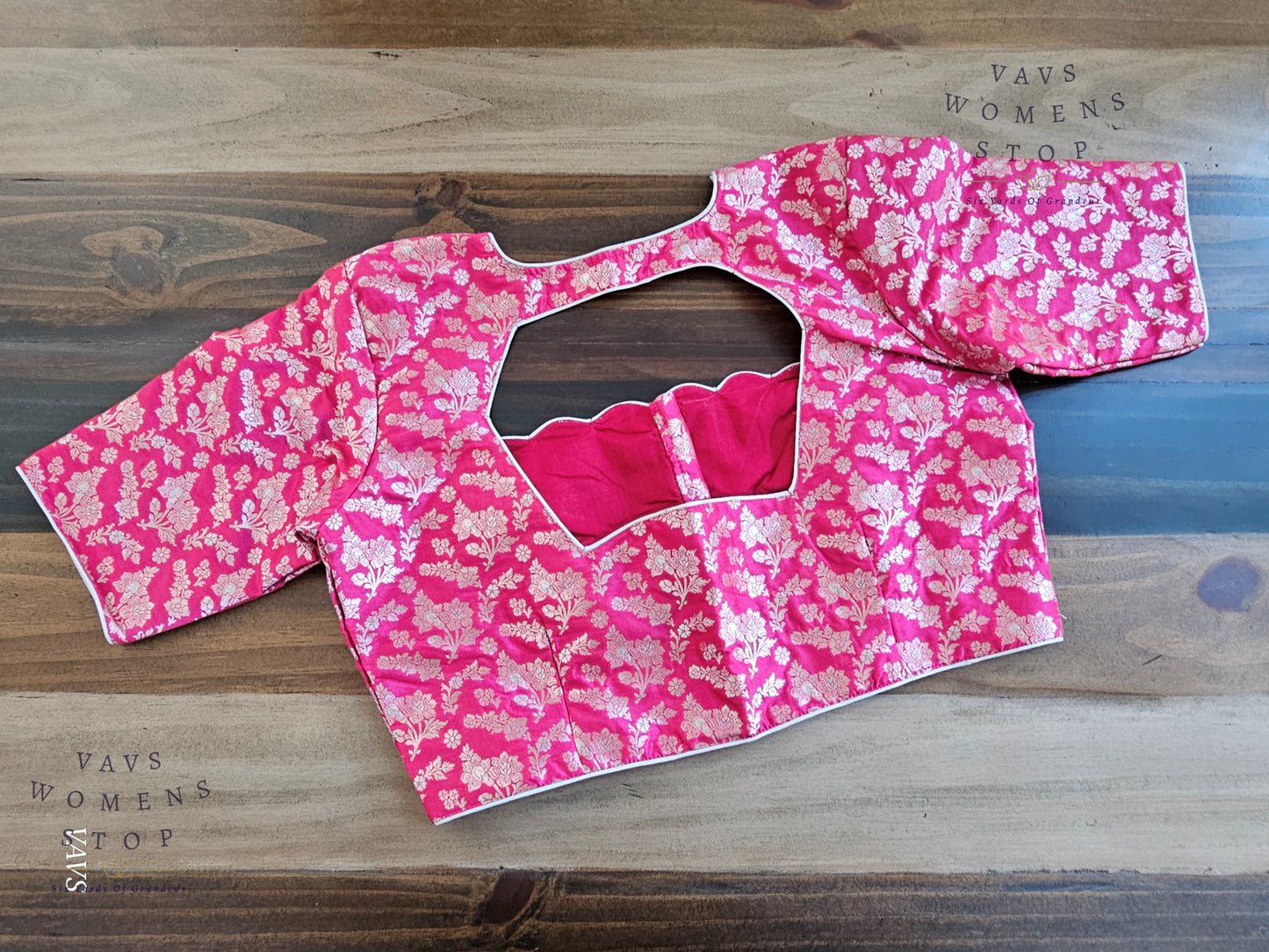 Pink Benarasi Designer Blouse