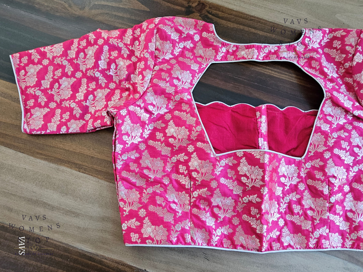 Pink Benarasi Designer Blouse