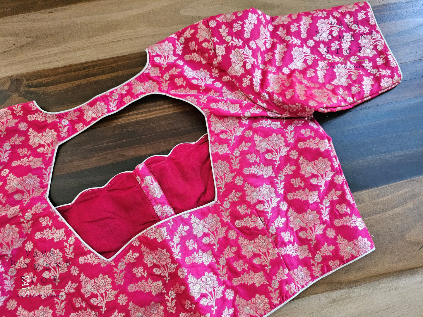 Pink Benarasi Designer Blouse