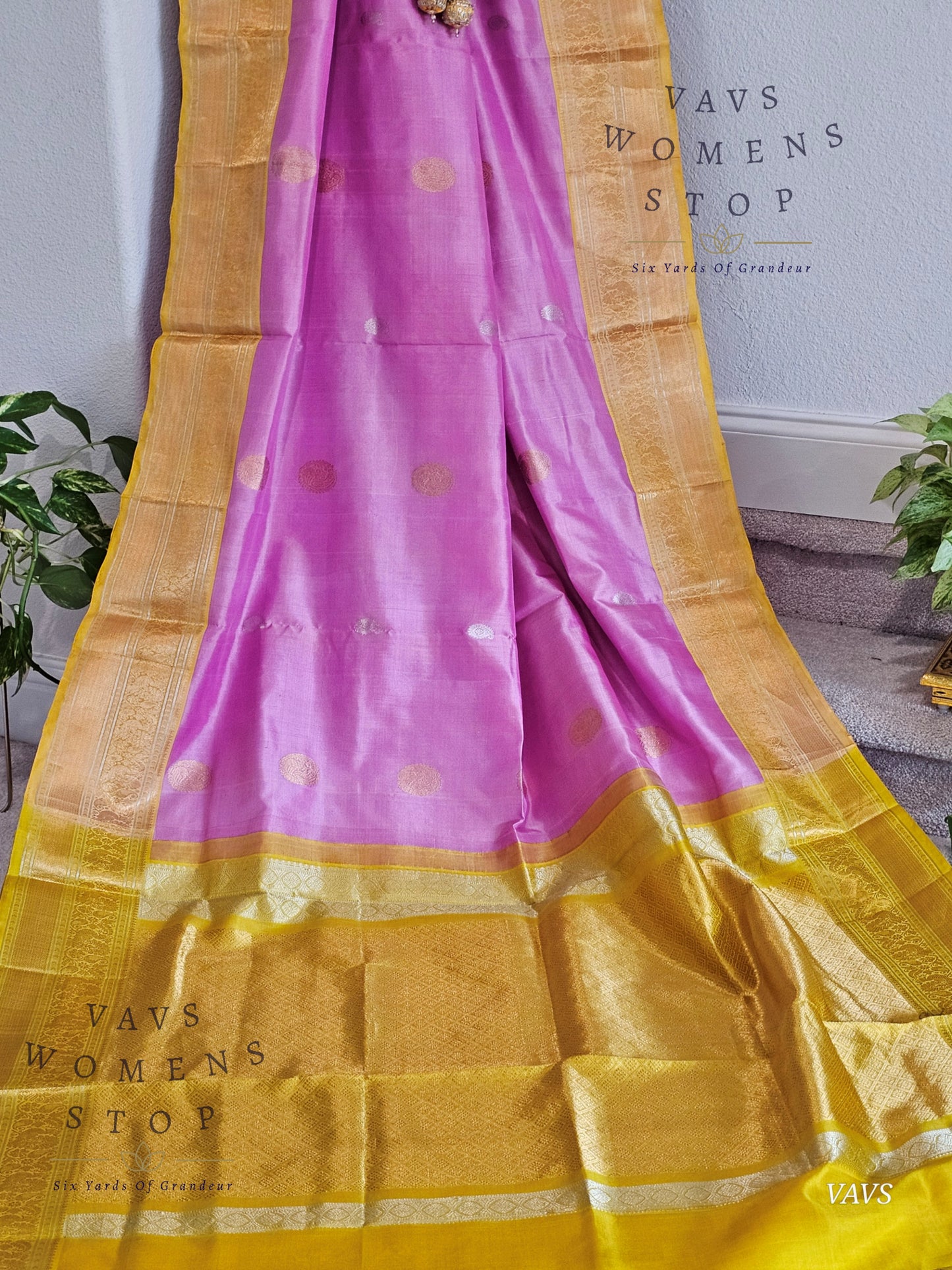 Authentic Pure Silk by Silk Handloom Saree – Maggam Blouse, Wedding & Festive Wear – Ready to Ship from Prosper, Texas USA