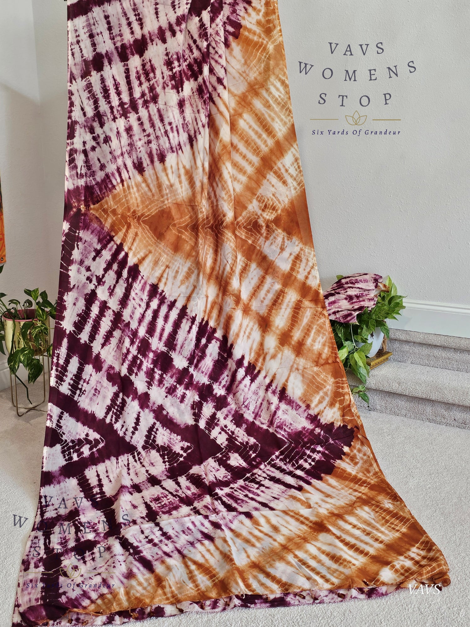 Tie & Dye Shibori Soft Mul Chanderi Silk Cotton Saree with Blouse – Elegant Ethnic & Festive Wear