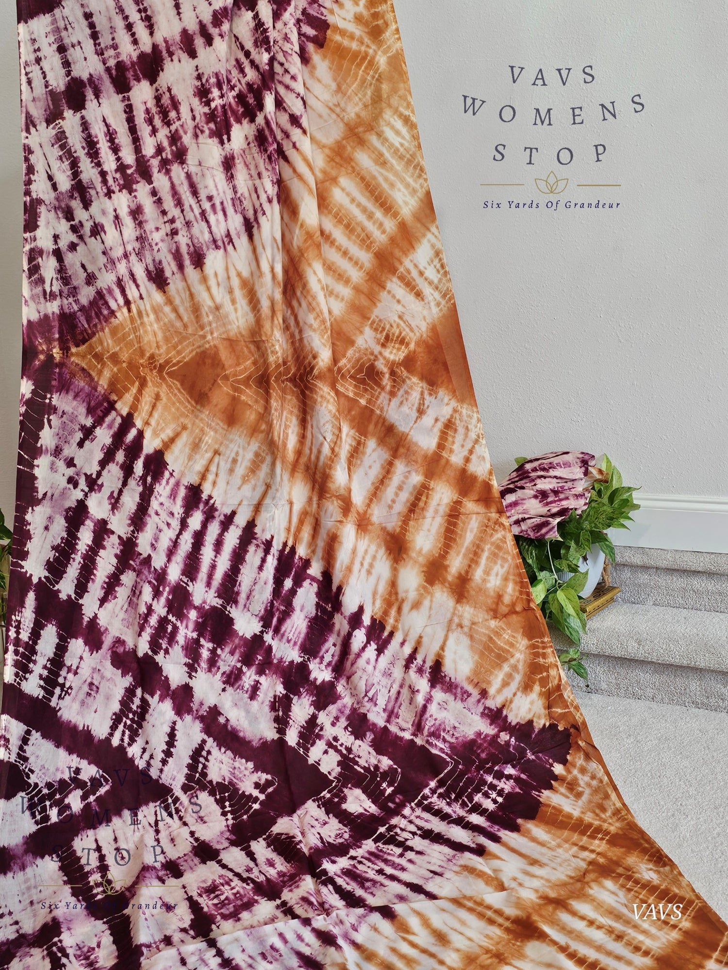Tie & Dye Shibori Soft Mul Chanderi Silk Cotton Saree with Blouse – Elegant Ethnic & Festive Wear