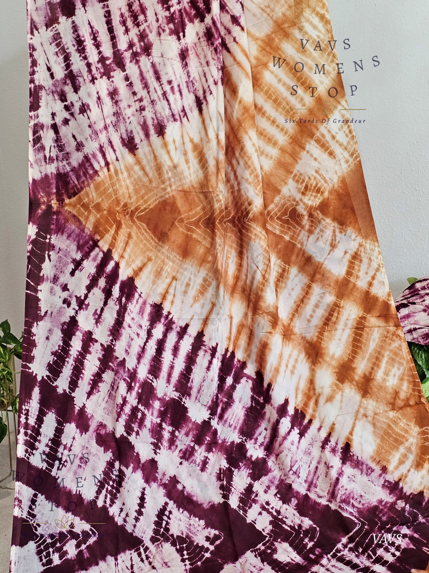 Tie & Dye Shibori Soft Mul Chanderi Silk Cotton Saree with Blouse – Elegant Ethnic & Festive Wear