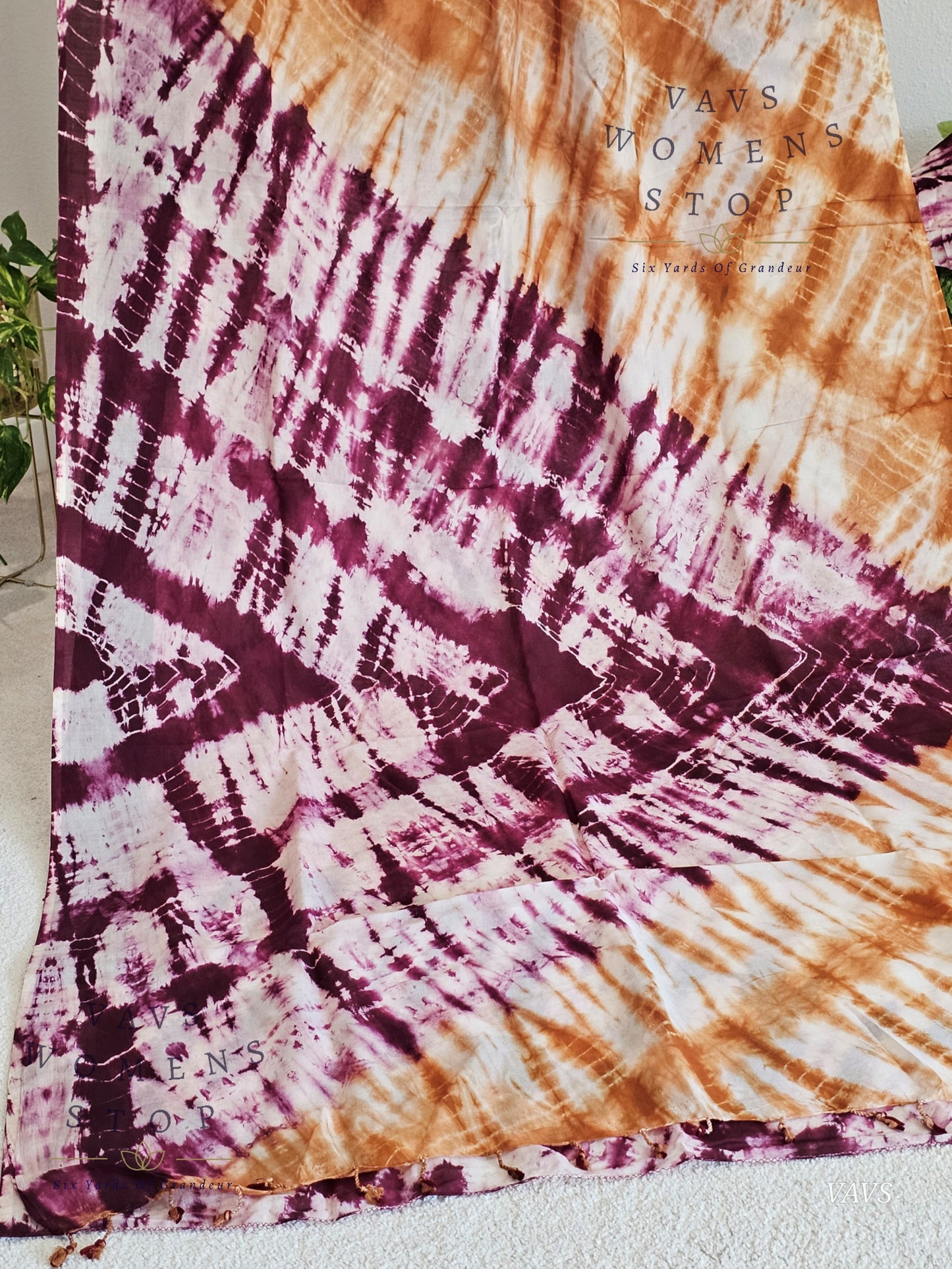 Tie & Dye Shibori Soft Mul Chanderi Silk Cotton Saree with Blouse – Elegant Ethnic & Festive Wear