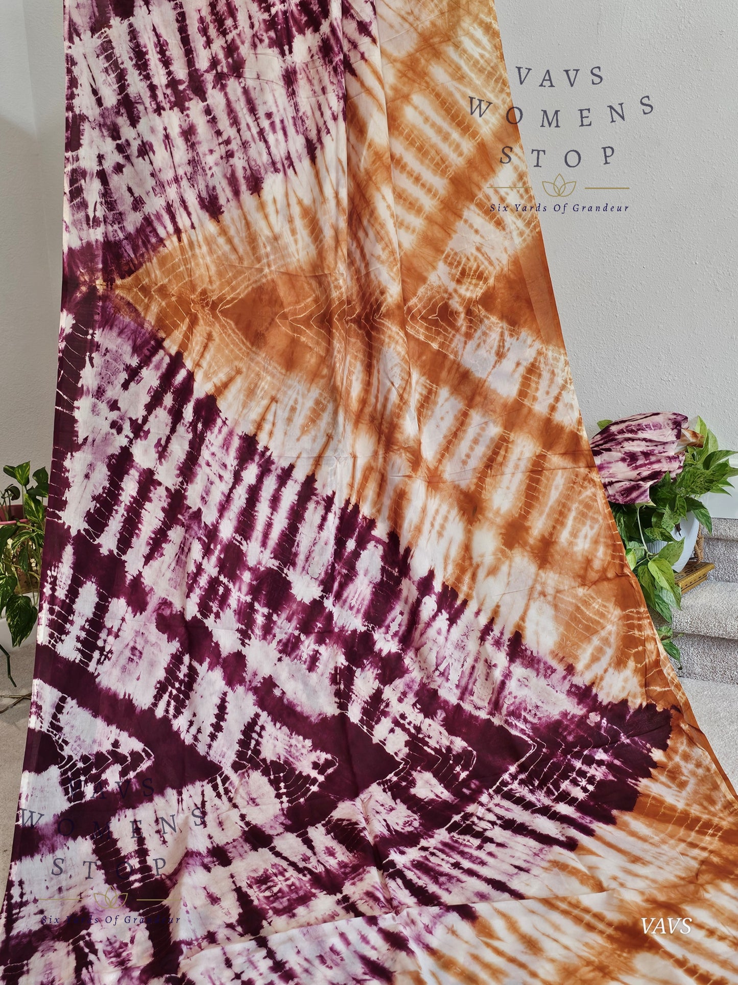 Tie & Dye Shibori Soft Mul Chanderi Silk Cotton Saree with Blouse – Elegant Ethnic & Festive Wear