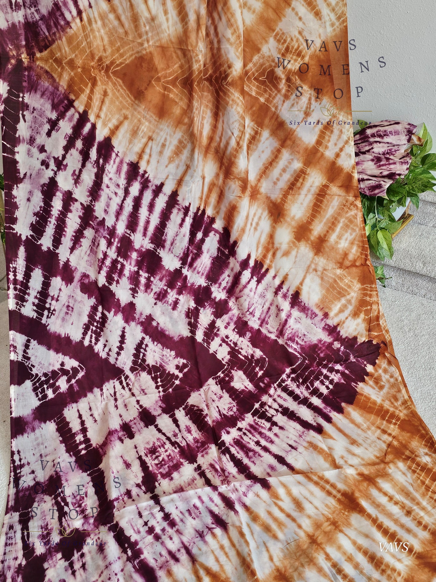 Tie & Dye Shibori Soft Mul Chanderi Silk Cotton Saree with Blouse – Elegant Ethnic & Festive Wear