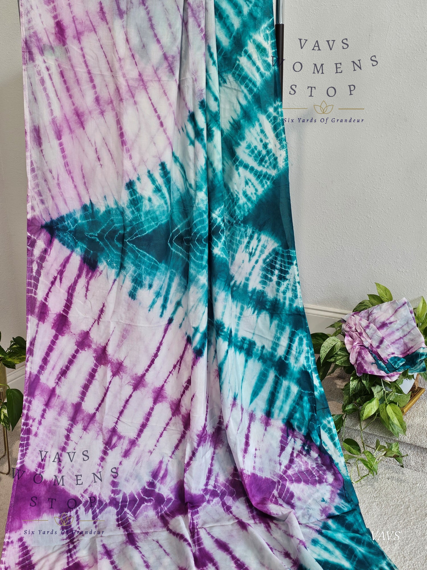 Tie & Dye Shibori Soft Mul Chanderi Silk Cotton Saree with Blouse – Elegant Ethnic & Festive Wear