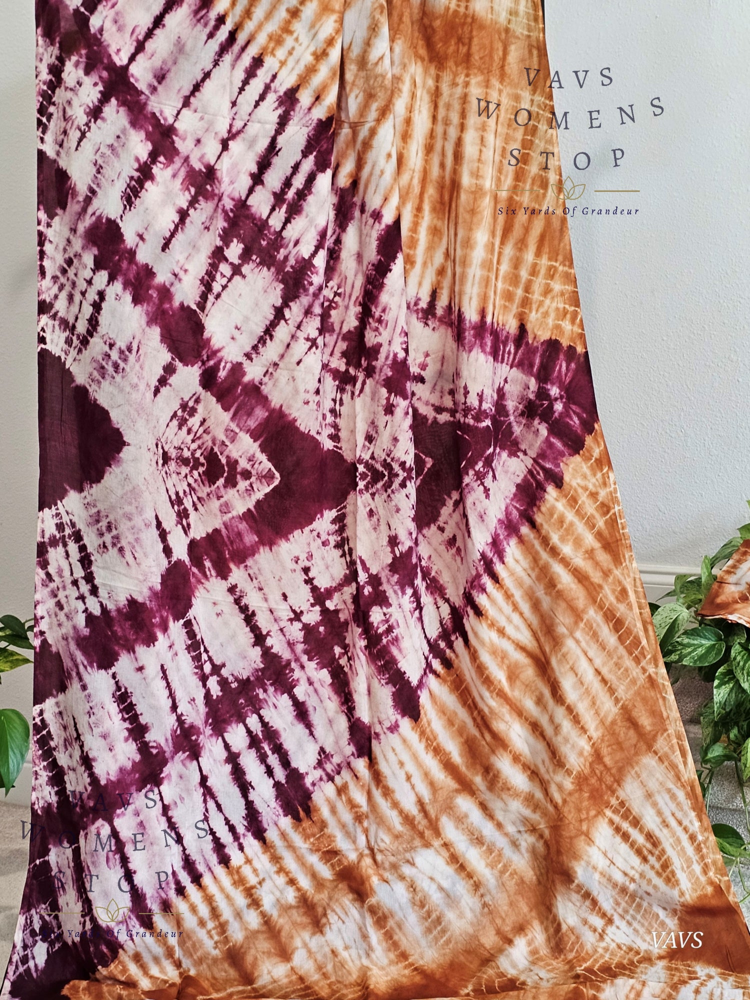 Tie & Dye Shibori Soft Mul Chanderi Silk Cotton Saree with Blouse – Elegant Ethnic & Festive Wear