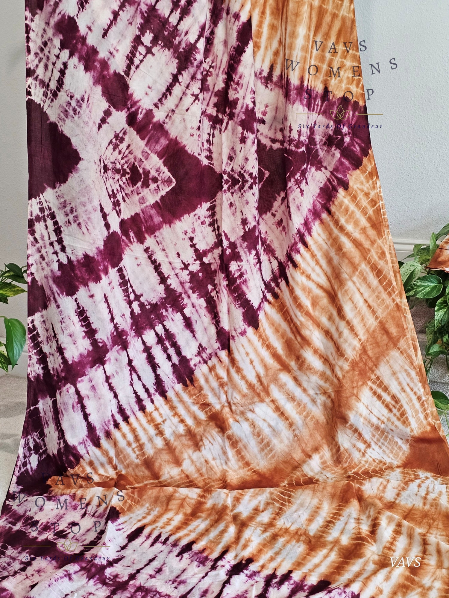 Tie & Dye Shibori Soft Mul Chanderi Silk Cotton Saree with Blouse – Elegant Ethnic & Festive Wear