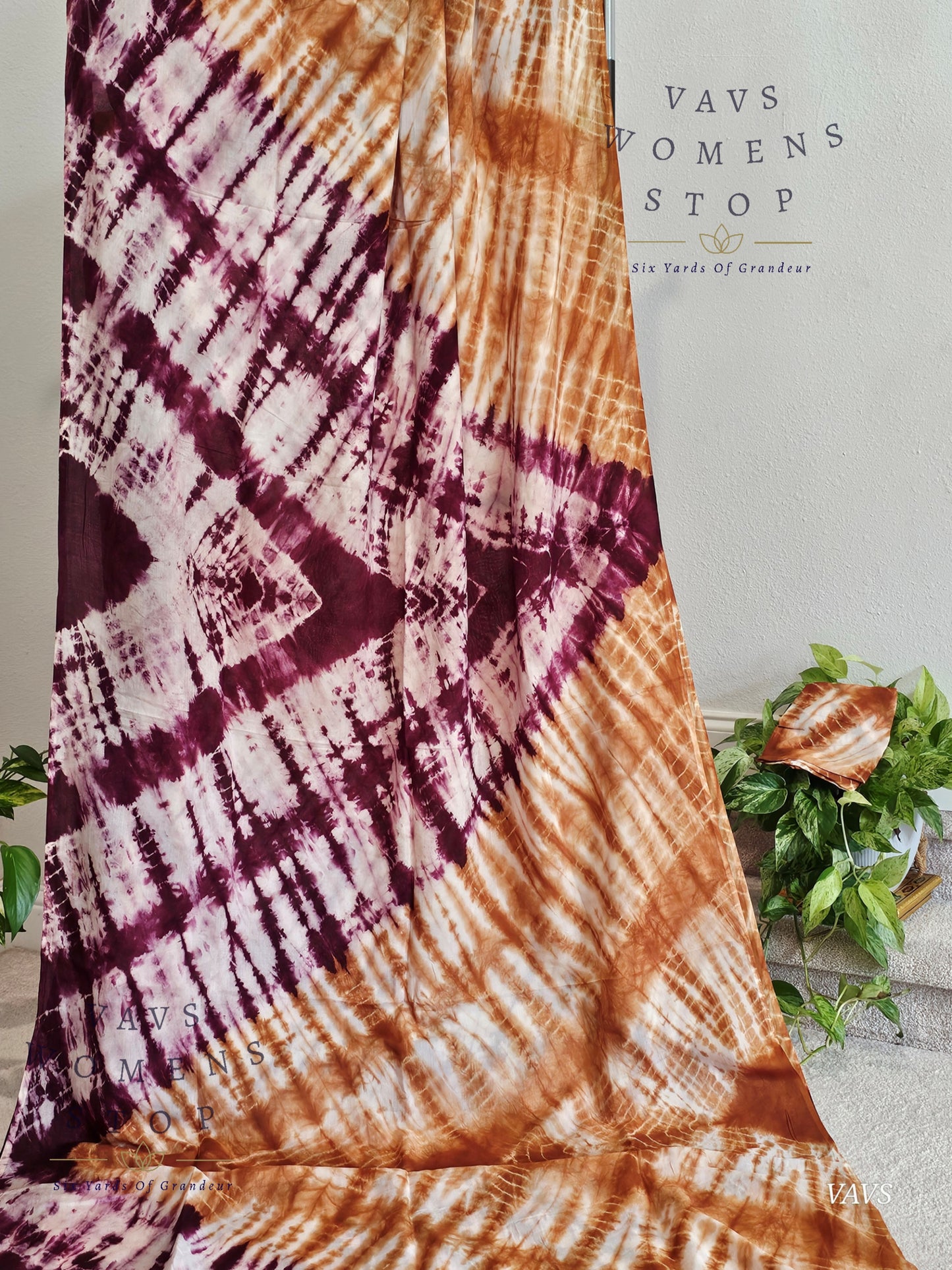 Tie & Dye Shibori Soft Mul Chanderi Silk Cotton Saree with Blouse – Elegant Ethnic & Festive Wear