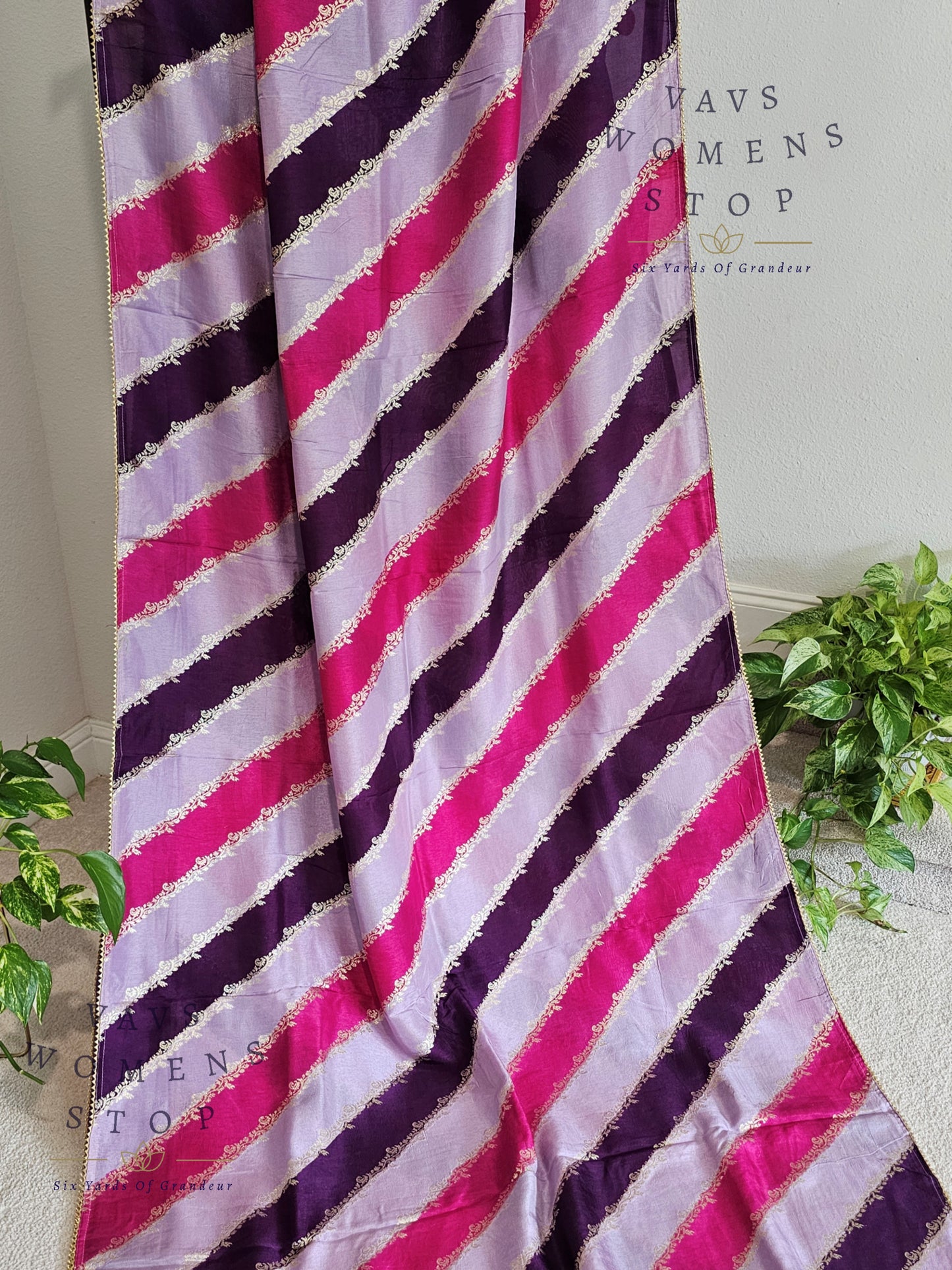 Munga Crepe Silk Leheriya Designer Saree