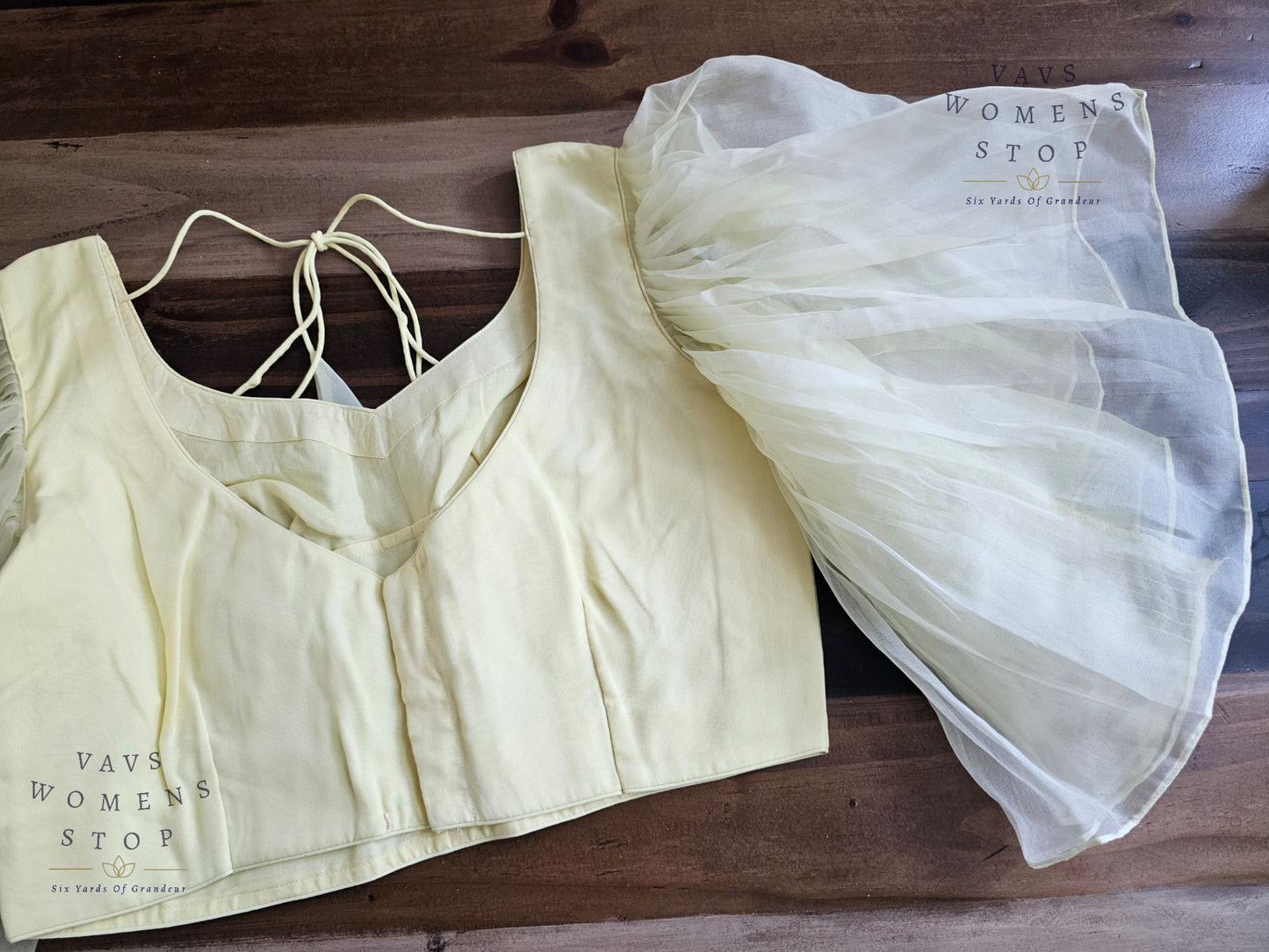 Lemon Yellow Ruffle Sleeves Blouse