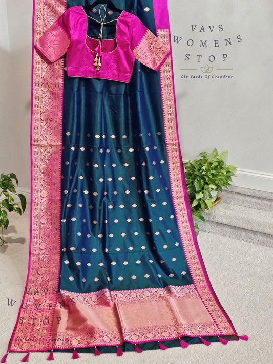 Pure Benarasi Katan Pattu Saree - Blouse