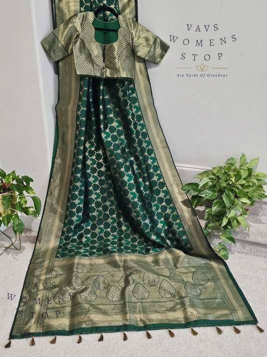 Contemporary Style Benarasi Uppada Soft Silk Designer Saree - Blouse
