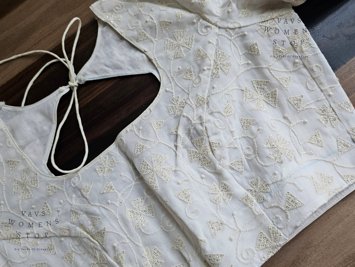 Pure Georgette Designer Sequins Blouse