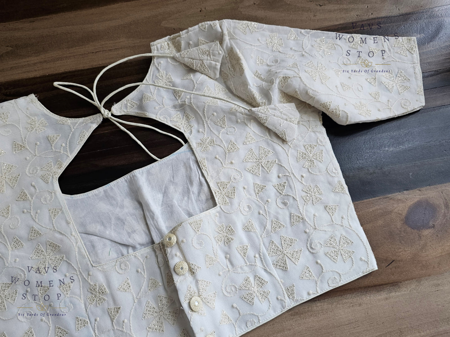 Pure Georgette Designer Sequins Blouse