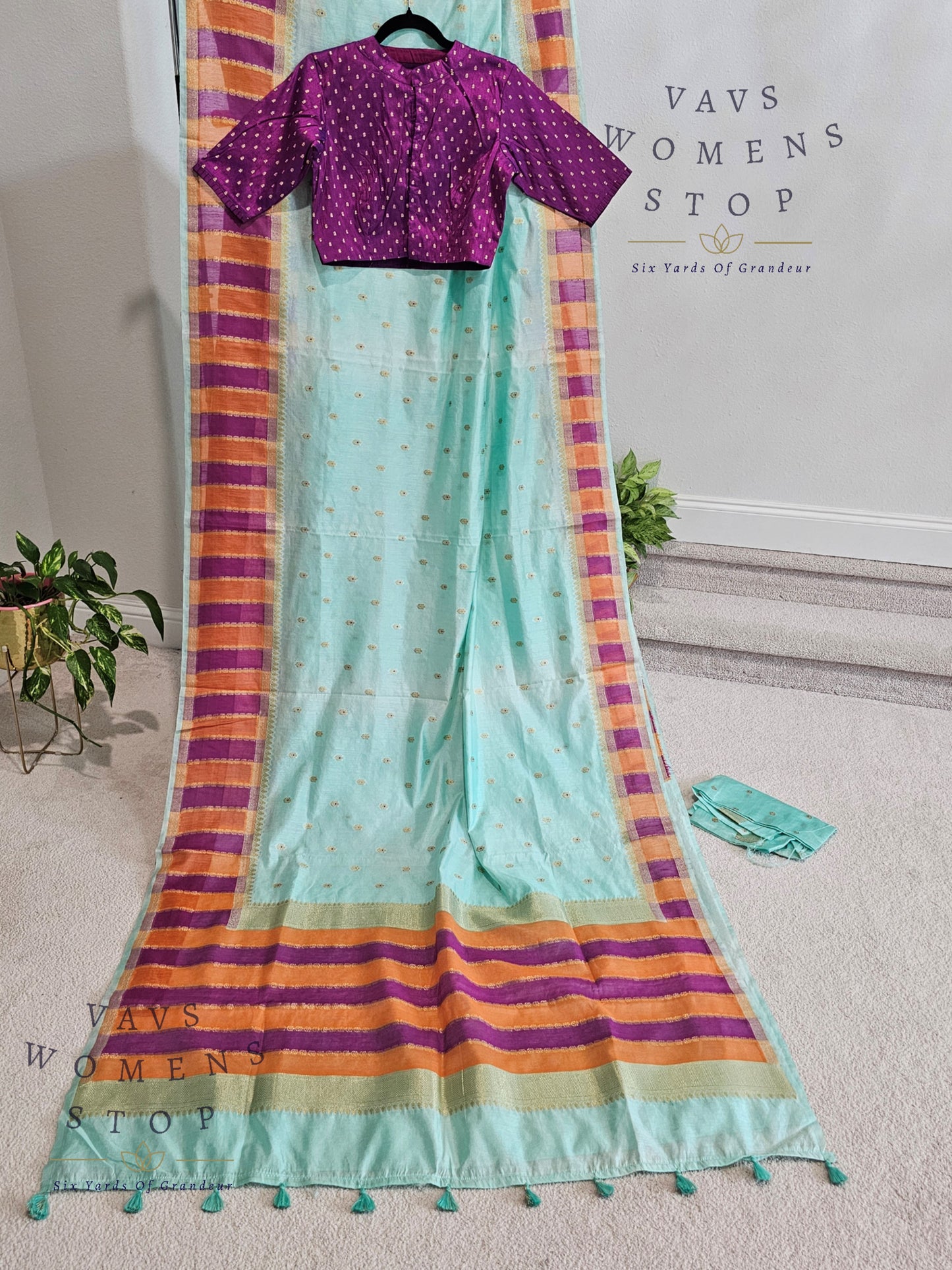 Kota Rawsilk Saree - Rawsilk Blouse