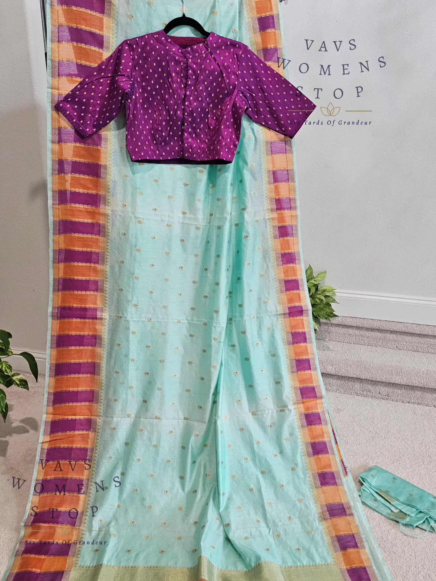 Kota Rawsilk Saree - Rawsilk Blouse