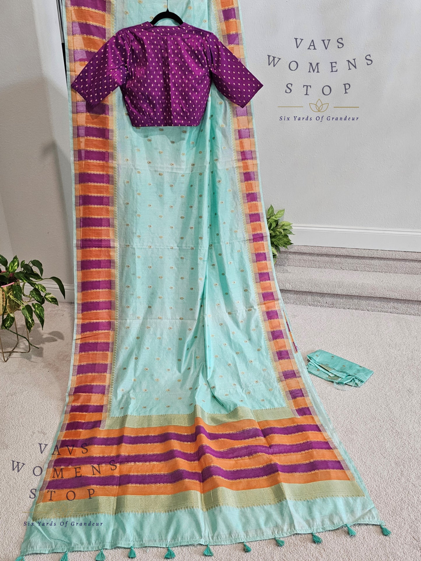 Kota Rawsilk Saree - Rawsilk Blouse