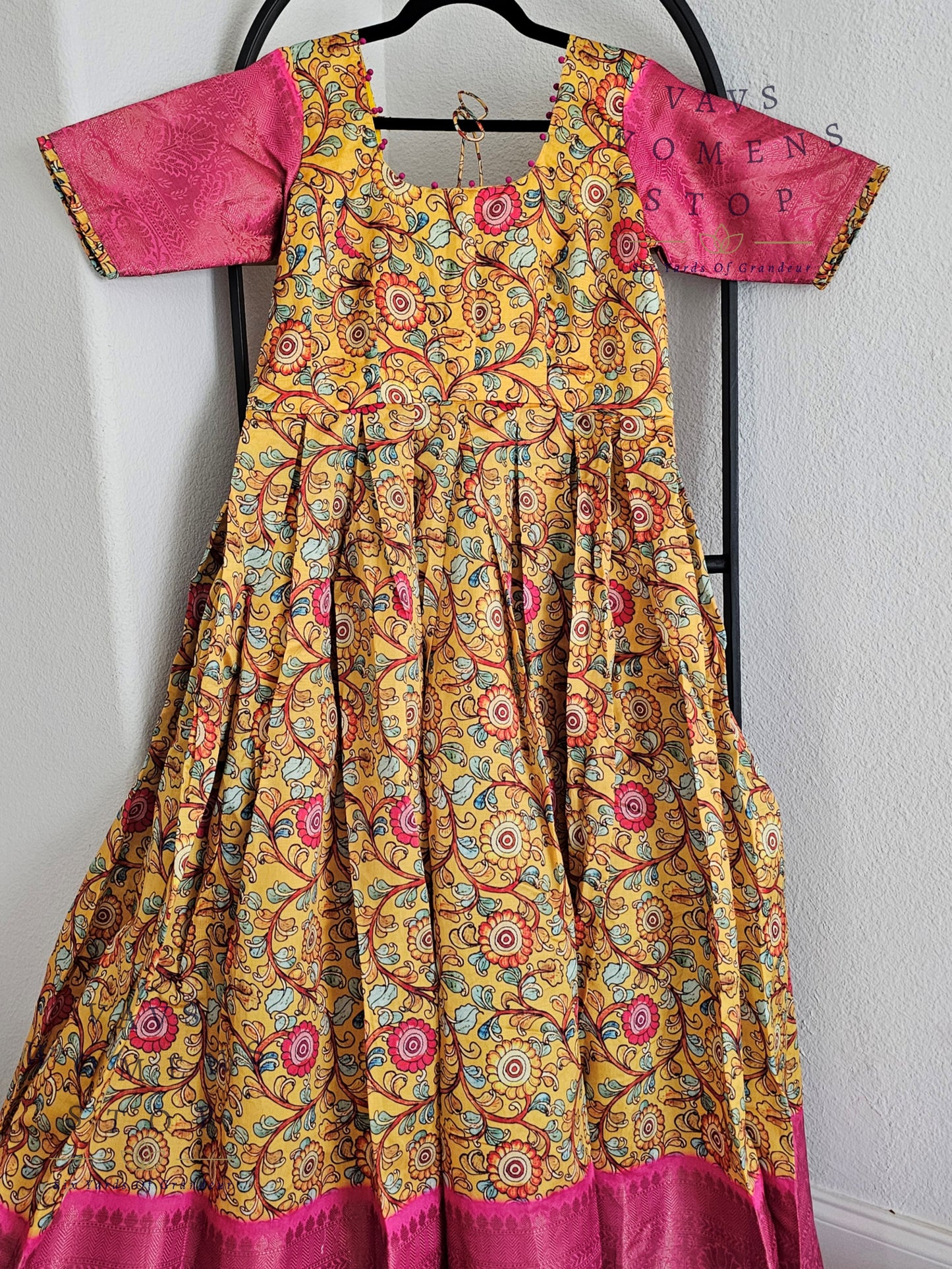 Kalamkari Benarasi Silk Trending Frock