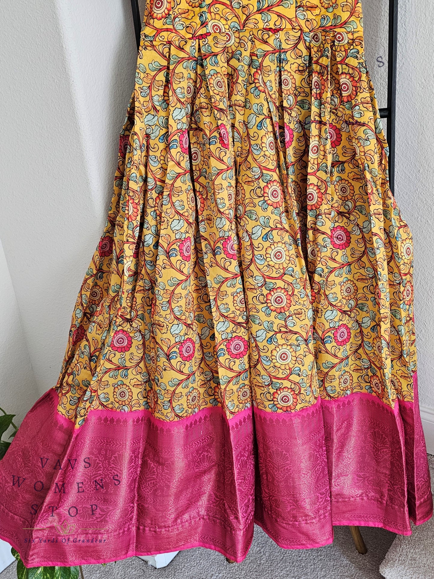 Kalamkari Benarasi Silk Trending Frock