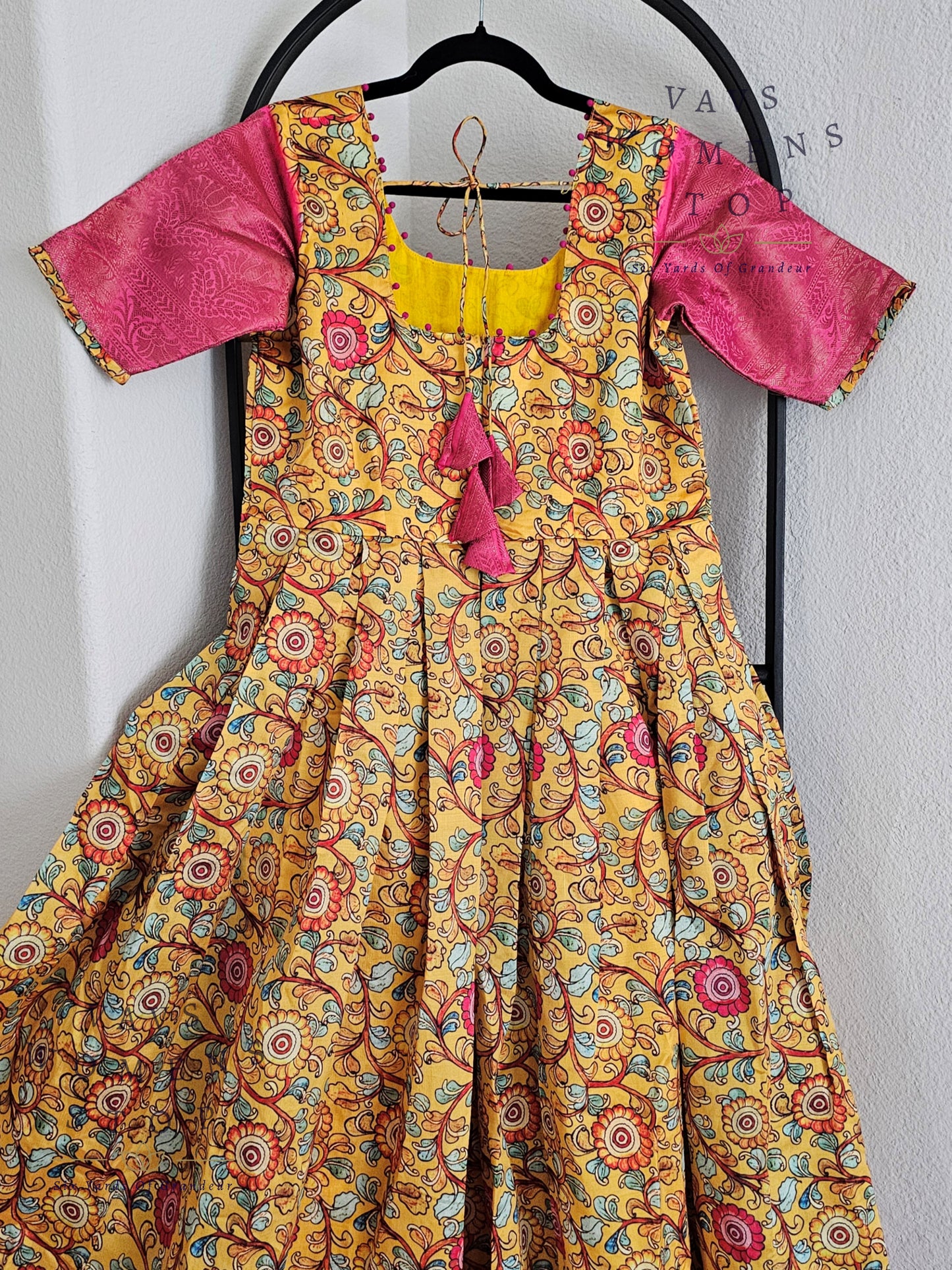 Kalamkari Benarasi Silk Trending Frock