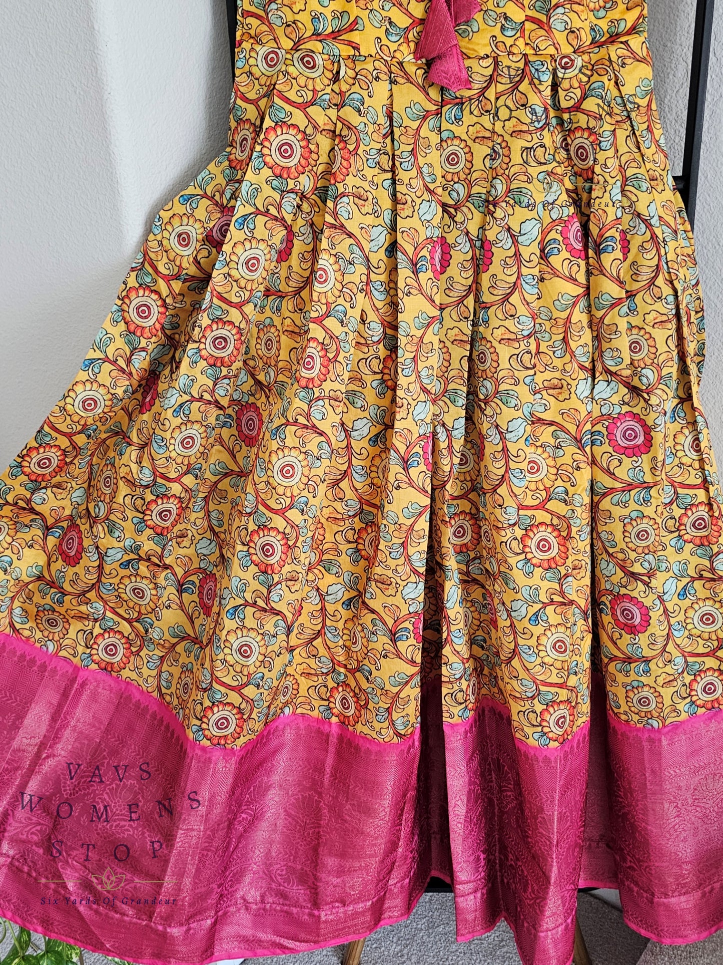 Kalamkari Benarasi Silk Trending Frock