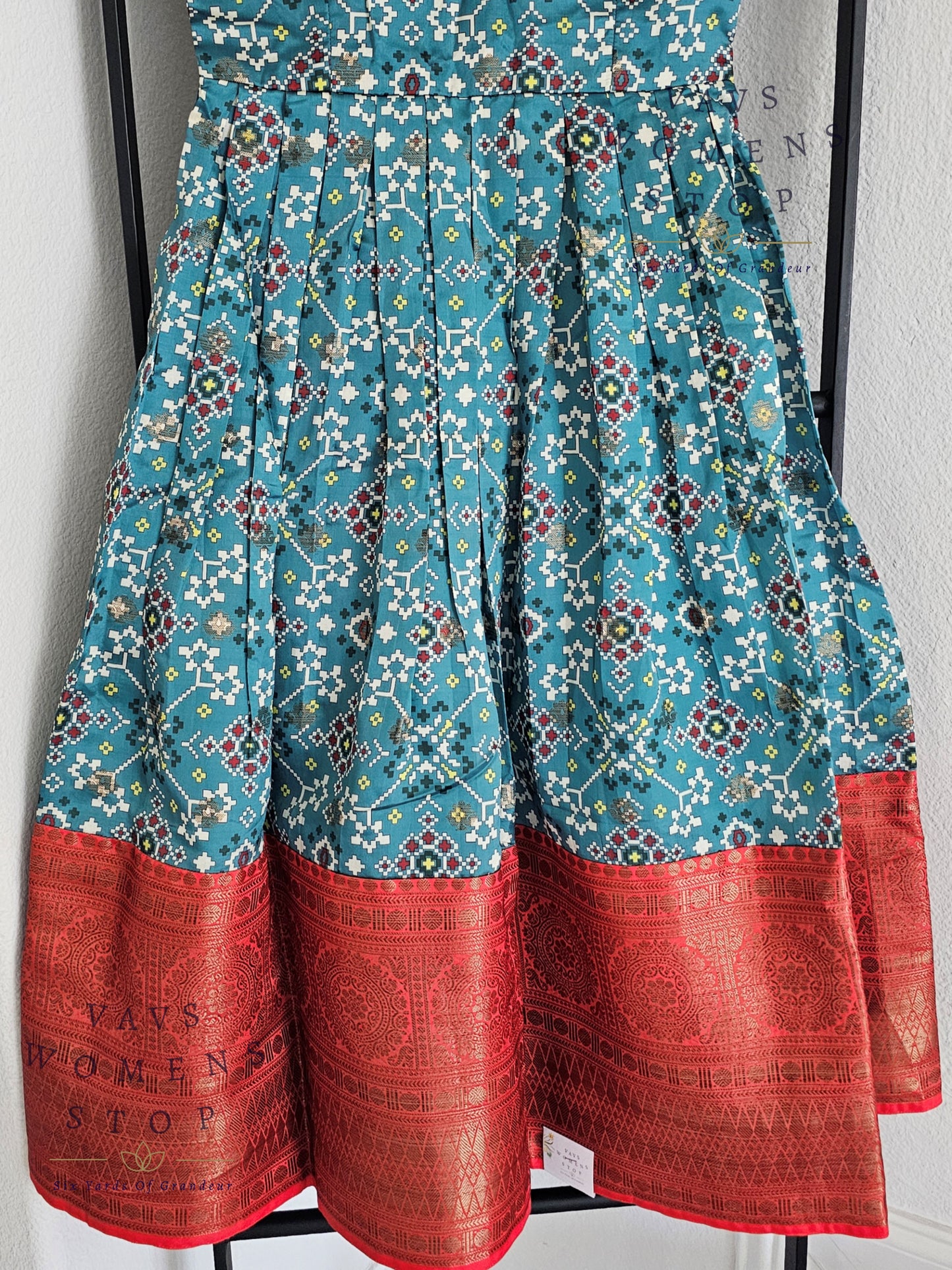 Patola Print Benarasi Long Frock/Gown