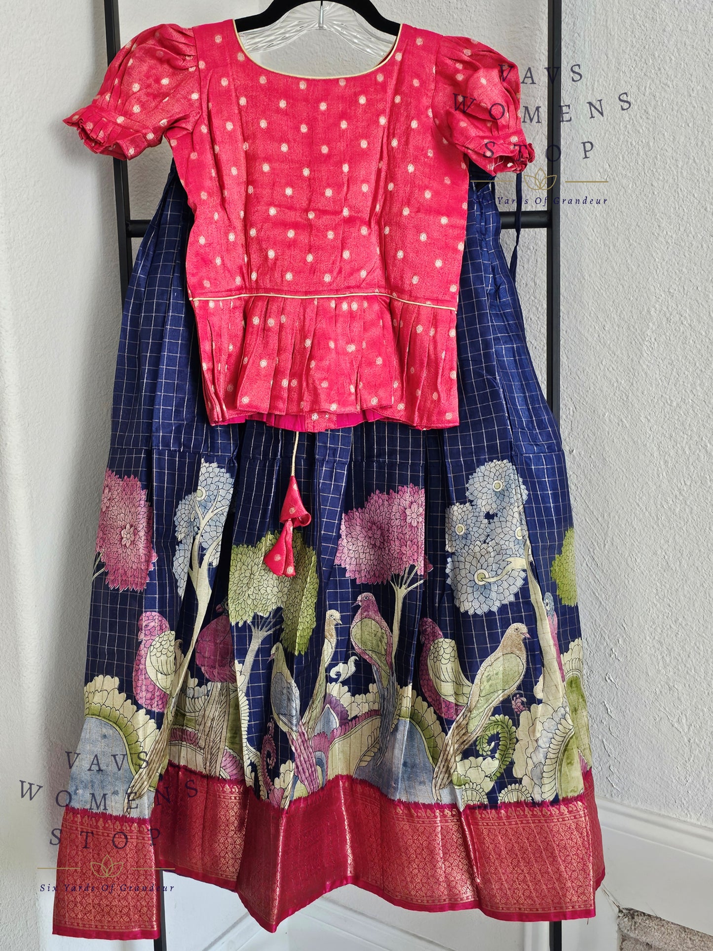 Designer Dola Soft Silk Cotton Langa - Blouse