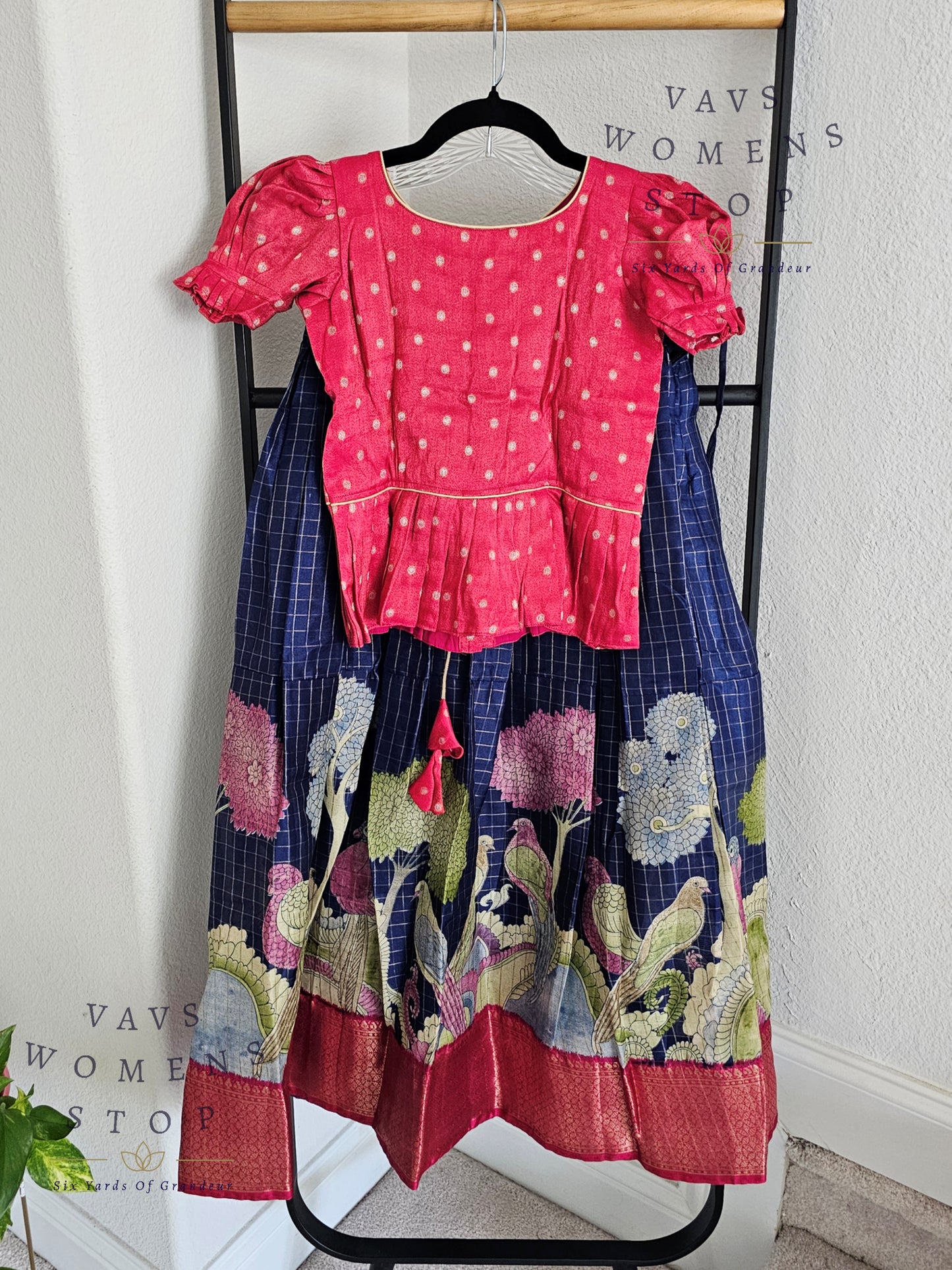 Designer Dola Soft Silk Cotton Langa - Blouse