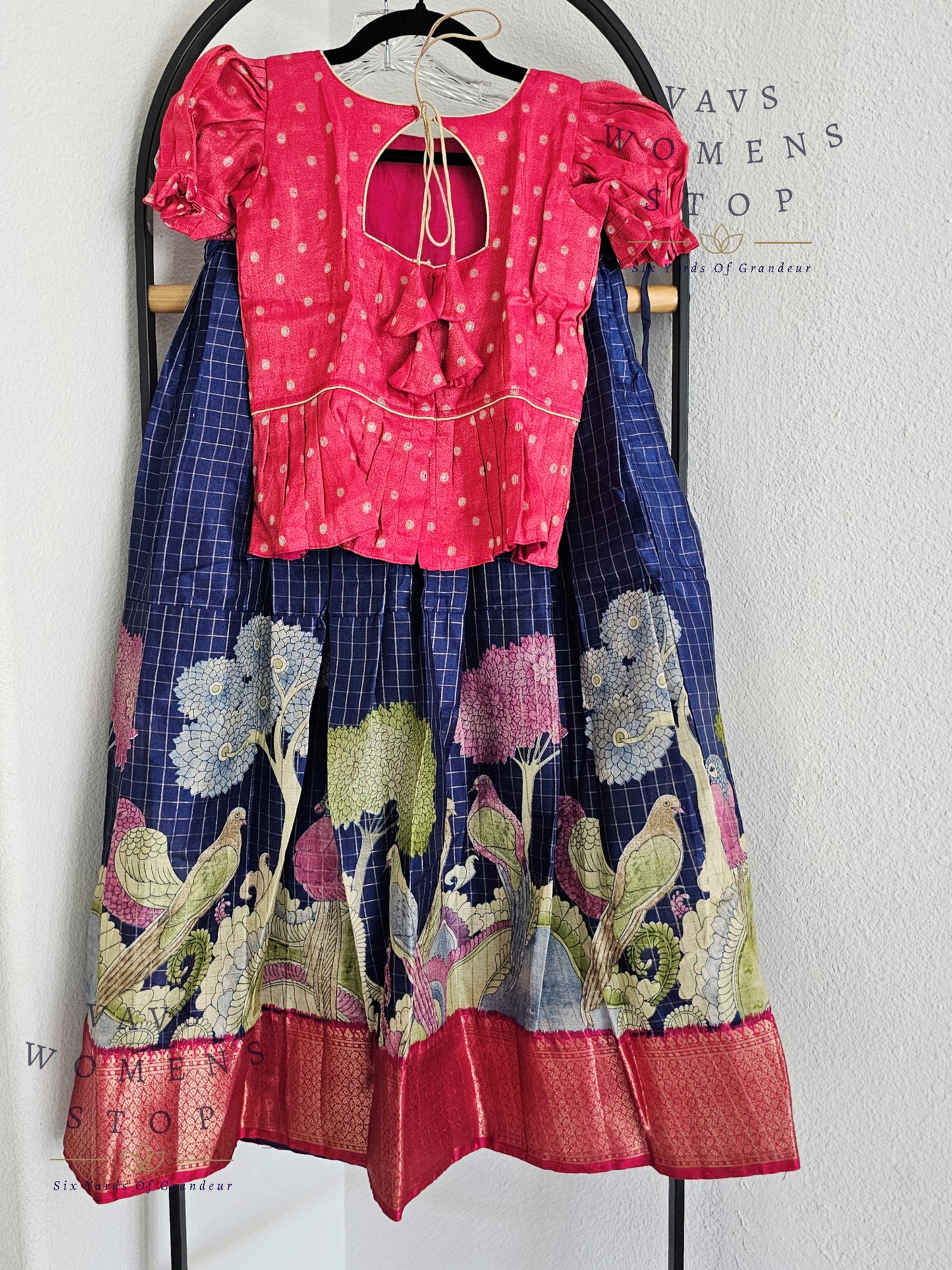 Designer Dola Soft Silk Cotton Langa - Blouse