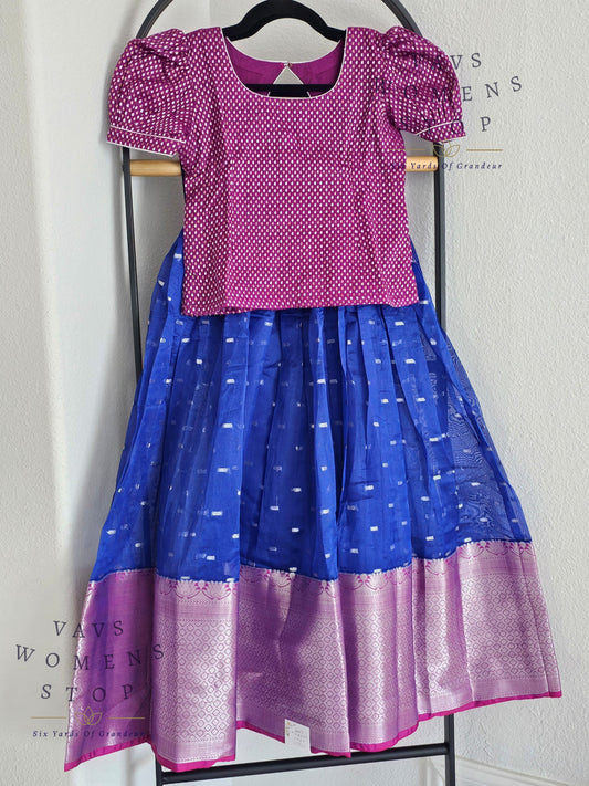 Semi Organza Designer Lehenga Blouse