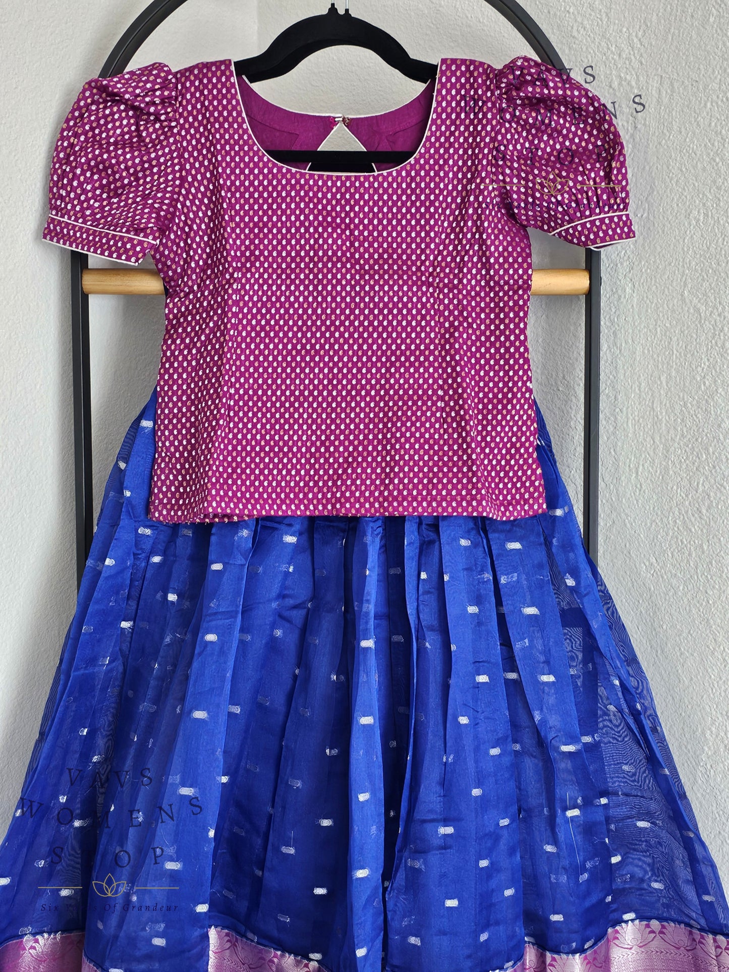 Semi Organza Designer Lehenga Blouse