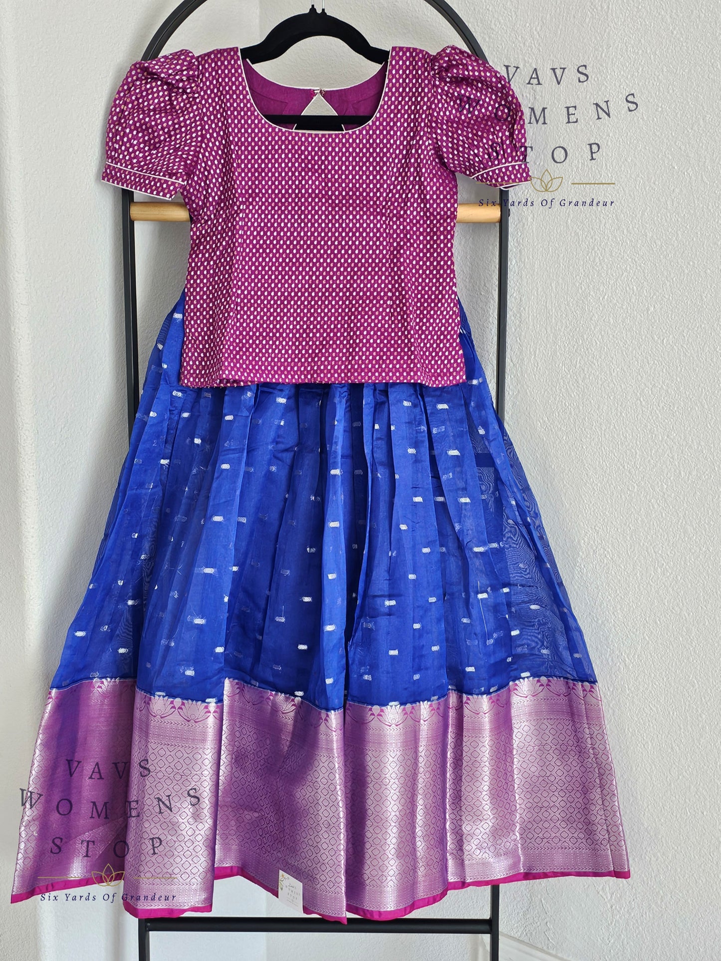 Semi Organza Designer Lehenga Blouse