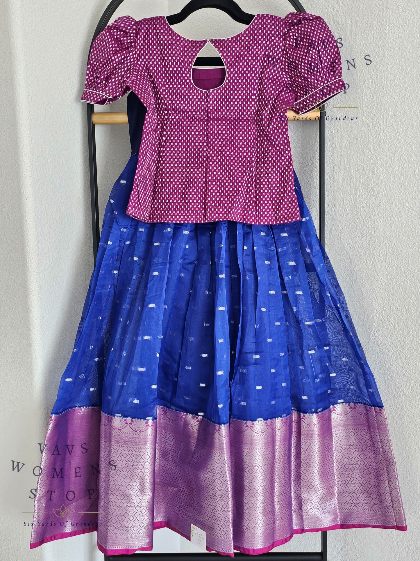 Semi Organza Designer Lehenga Blouse