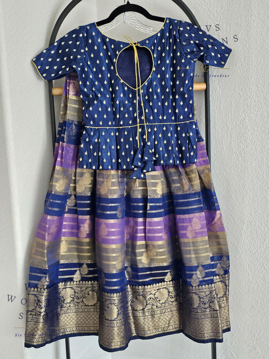 Designer Benarasi Chiniya Lehenga/Langa Blouse