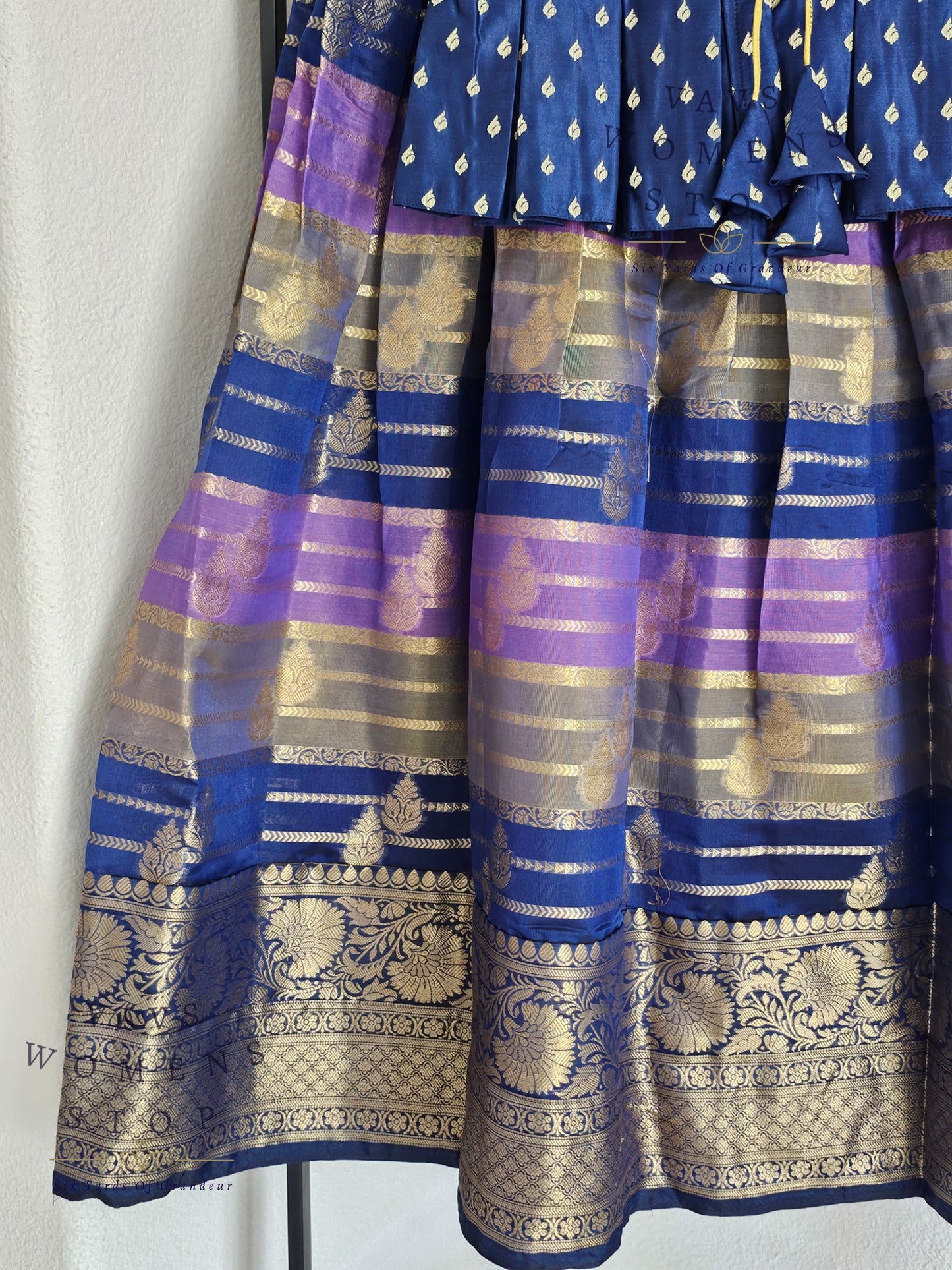 Designer Benarasi Chiniya Lehenga/Langa Blouse