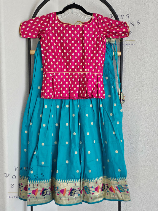 Designer Benarasi Paithani Lehenga/Langa Blouse
