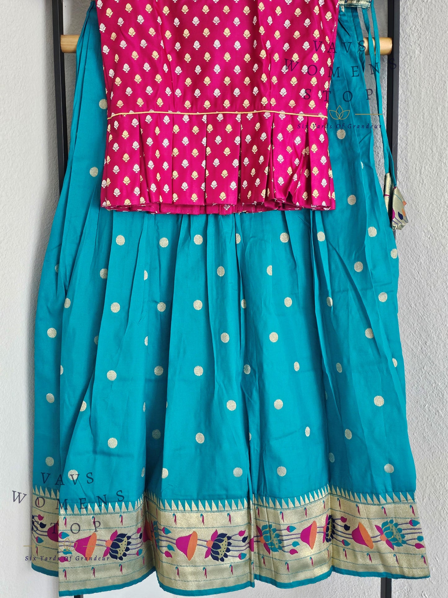 Designer Benarasi Paithani Lehenga/Langa Blouse