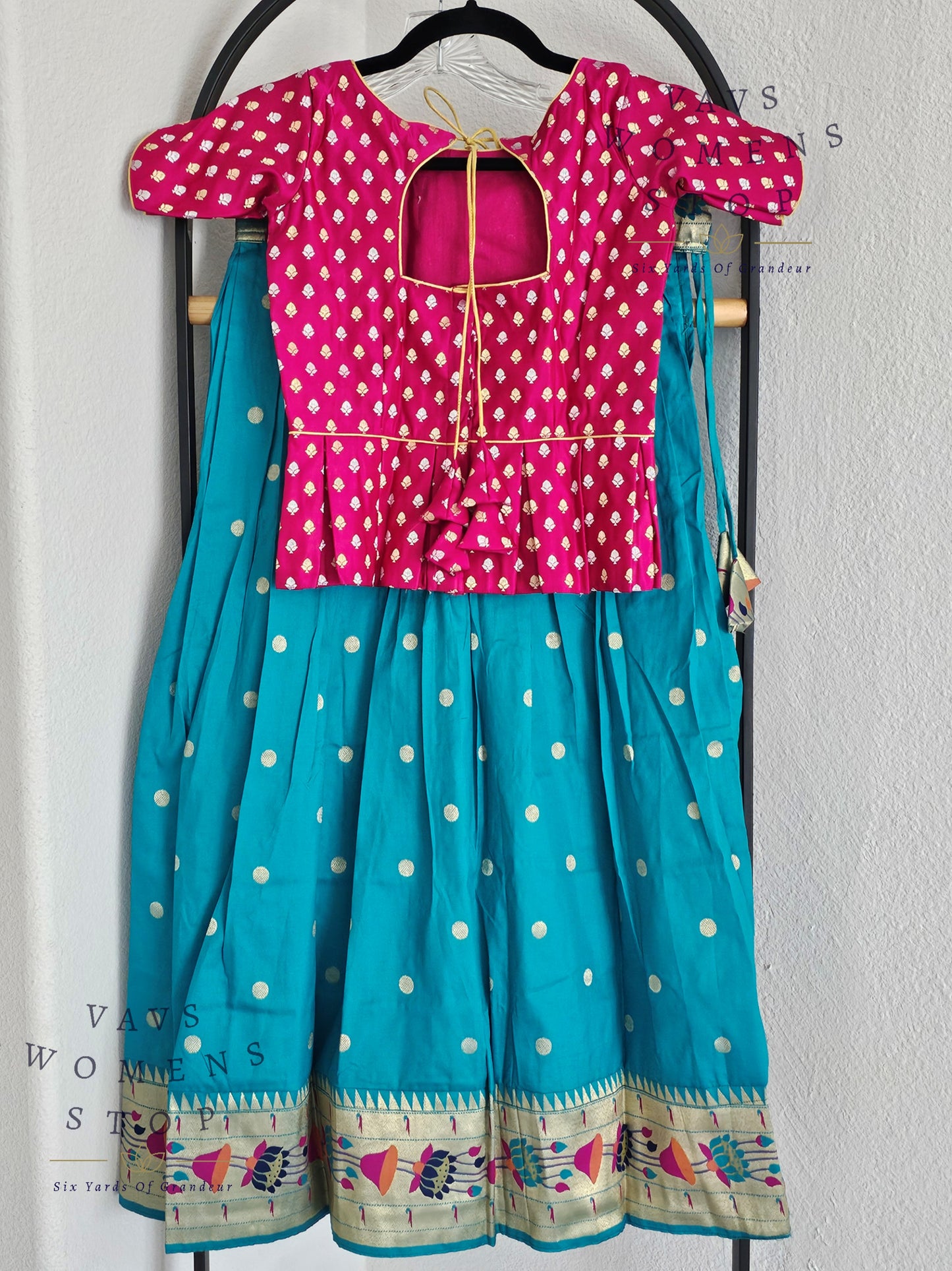 Designer Benarasi Paithani Lehenga/Langa Blouse