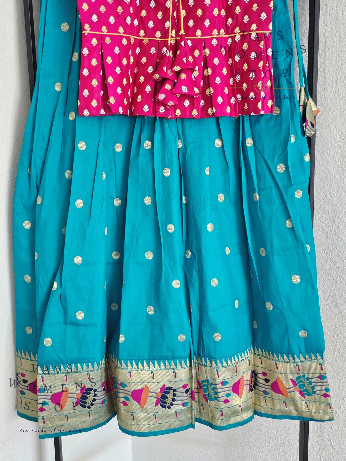 Designer Benarasi Paithani Lehenga/Langa Blouse