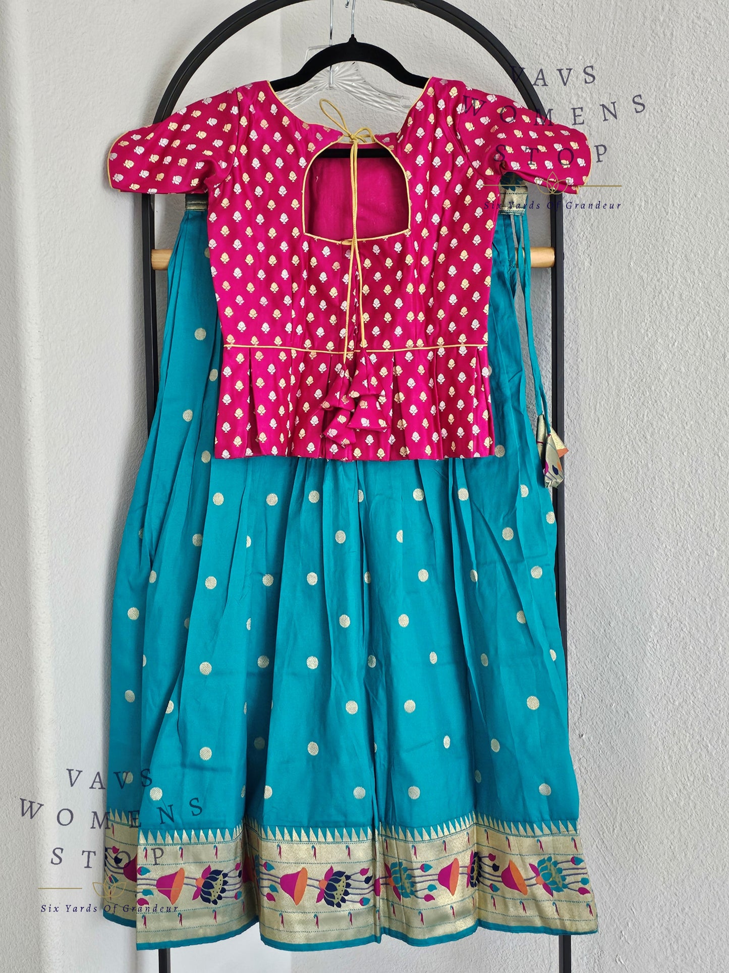 Designer Benarasi Paithani Lehenga/Langa Blouse