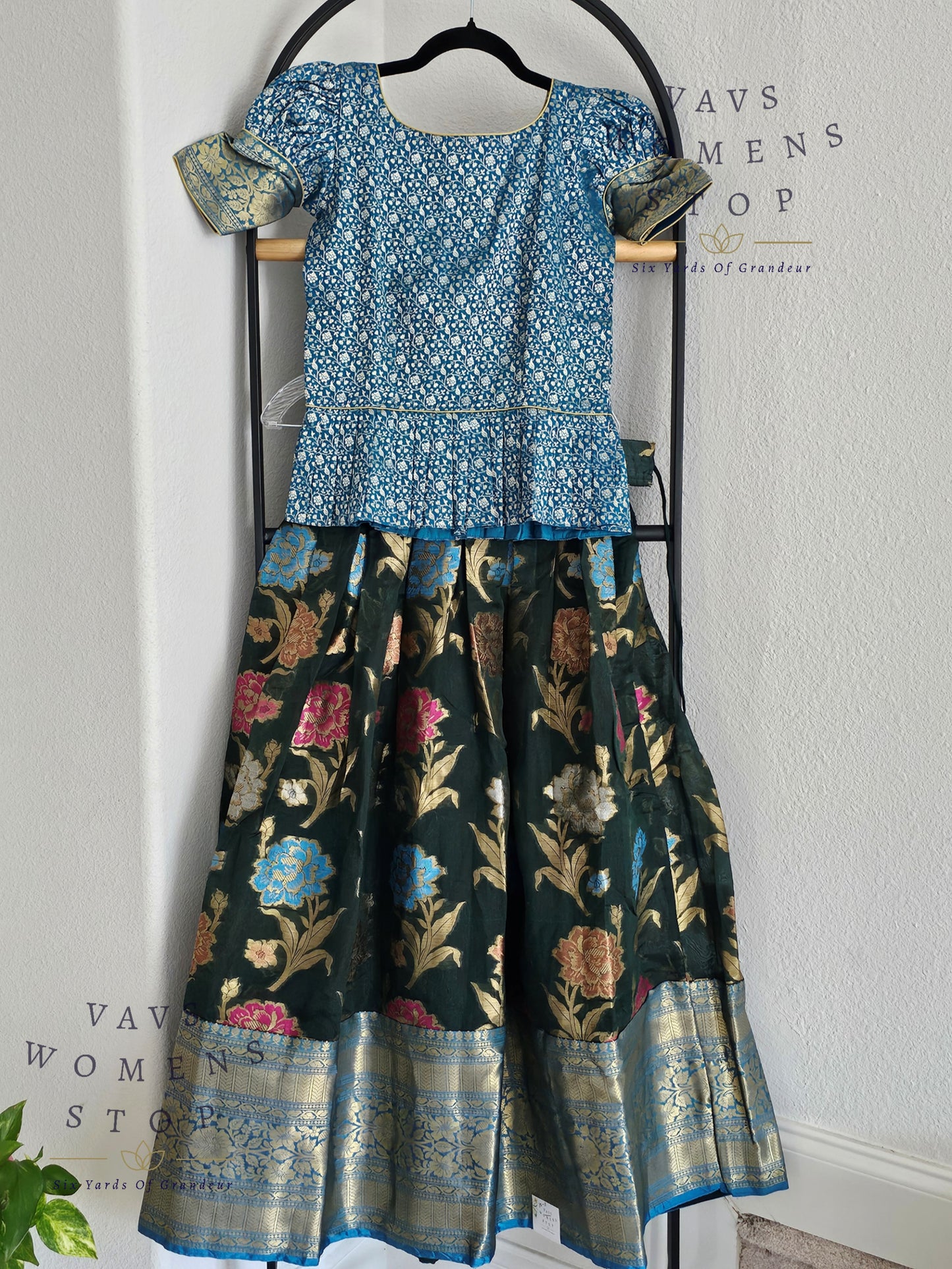 Warm Organza Lehenga Blouse