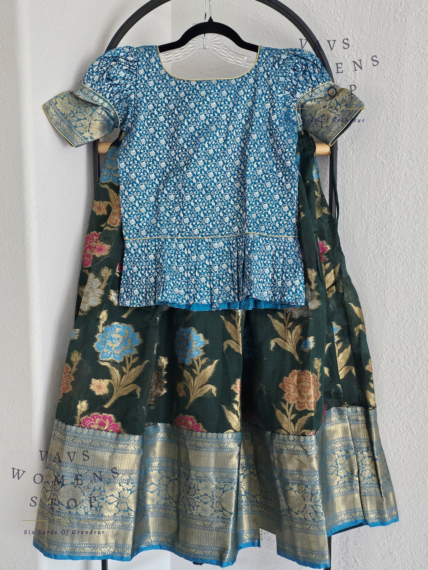 Warm Organza Lehenga Blouse