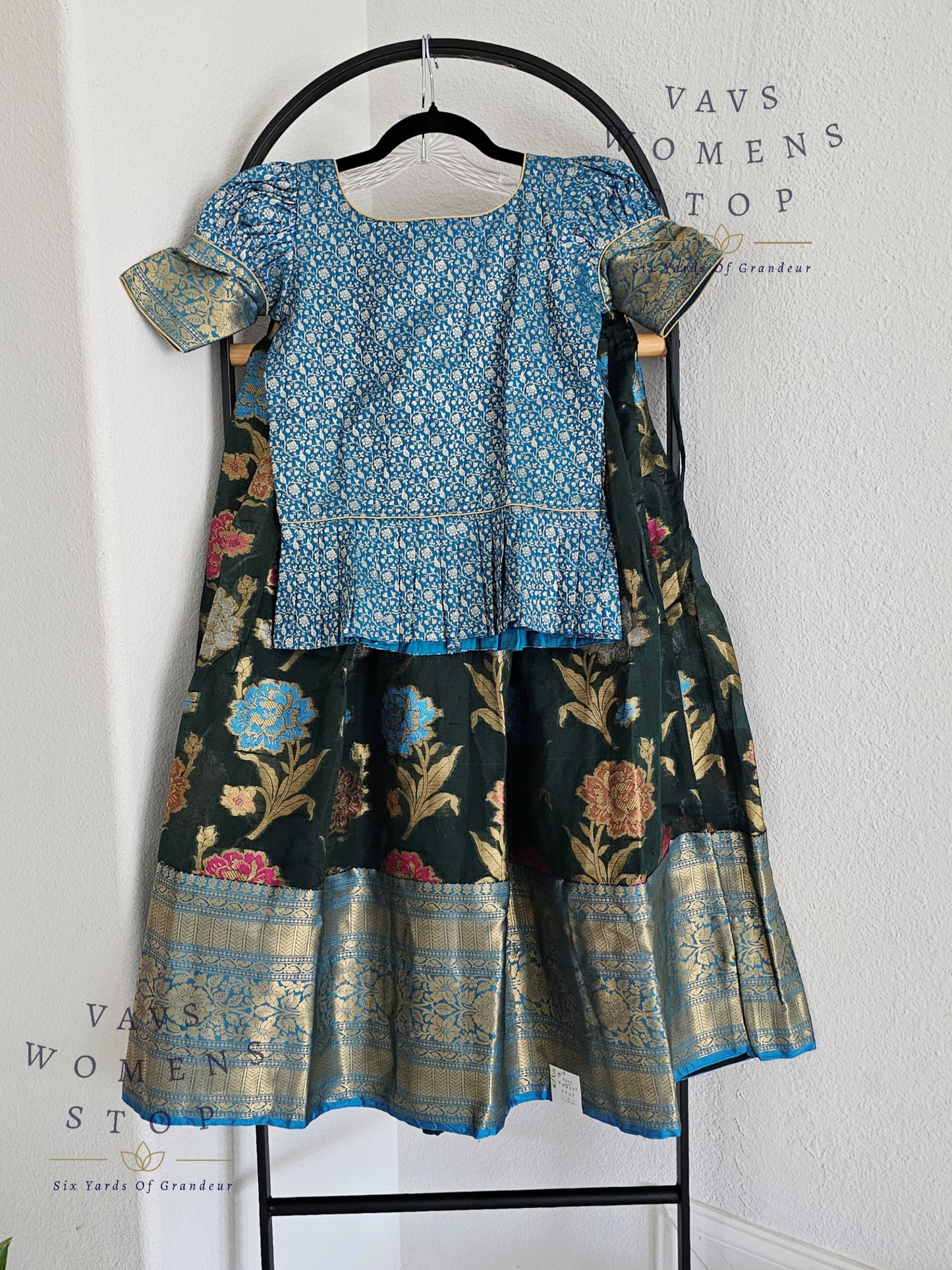 Warm Organza Lehenga Blouse