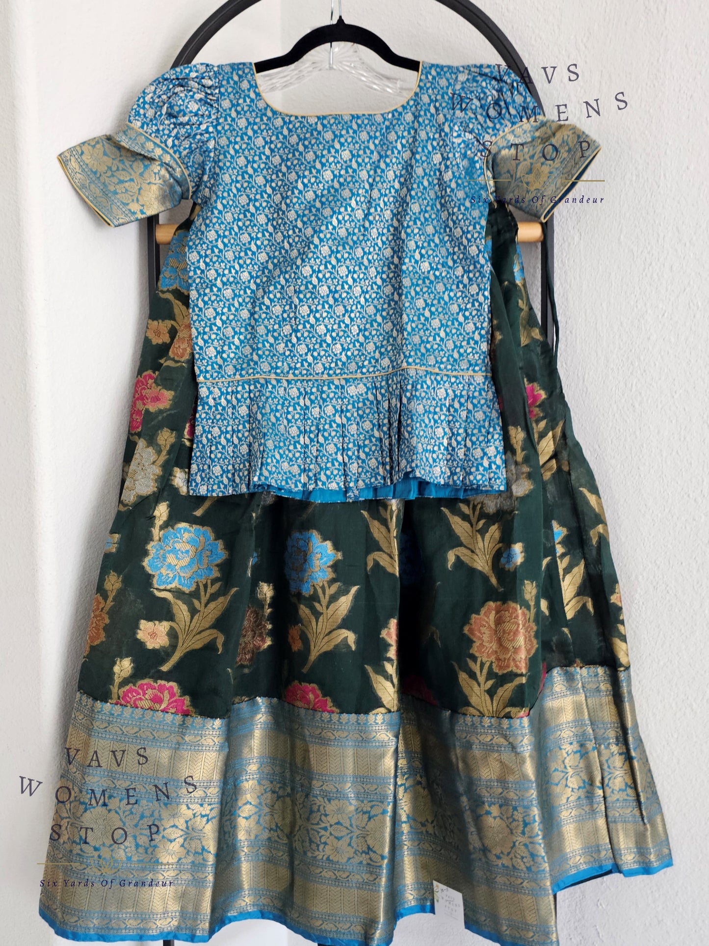 Warm Organza Lehenga Blouse