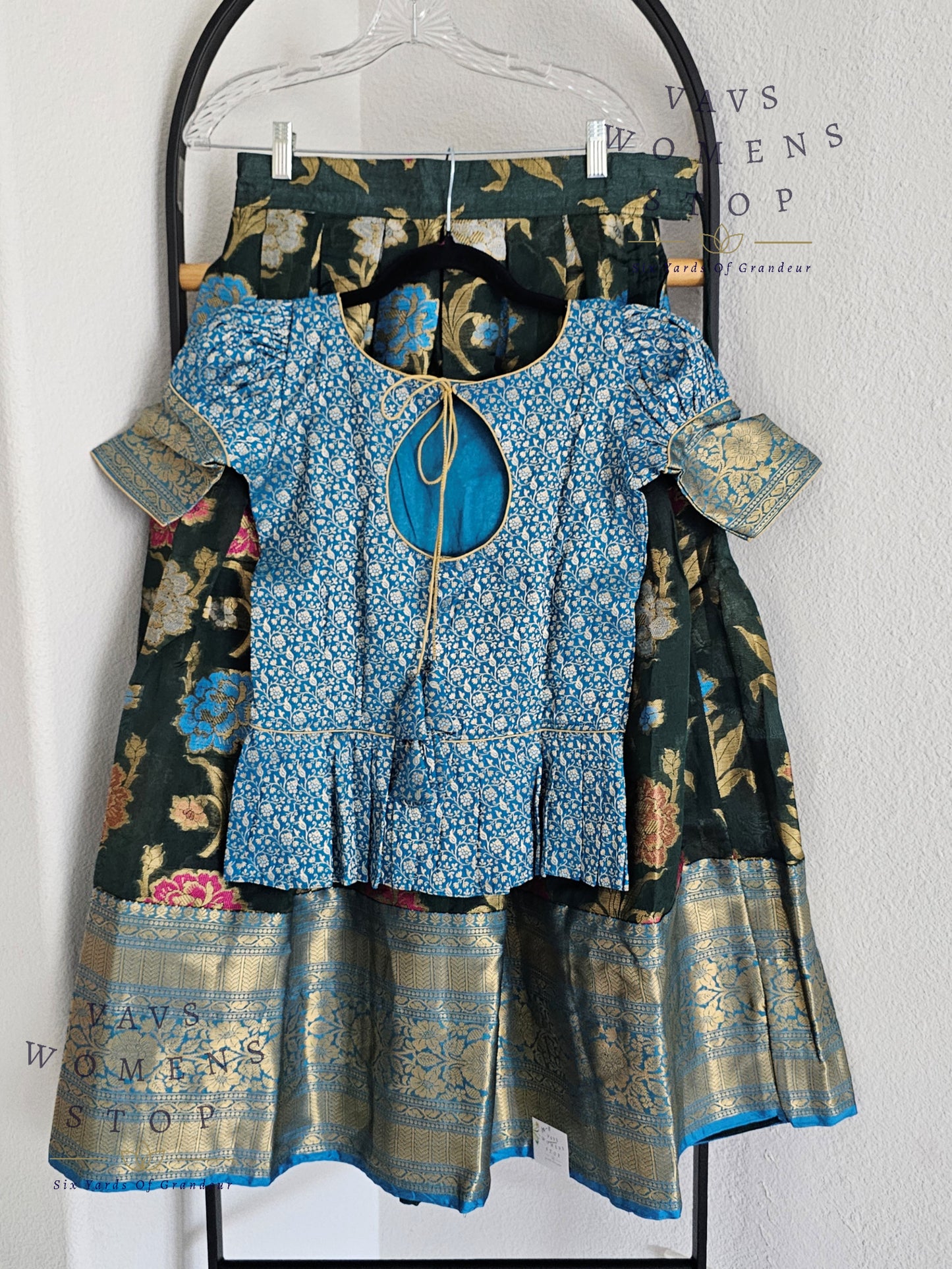 Warm Organza Lehenga Blouse