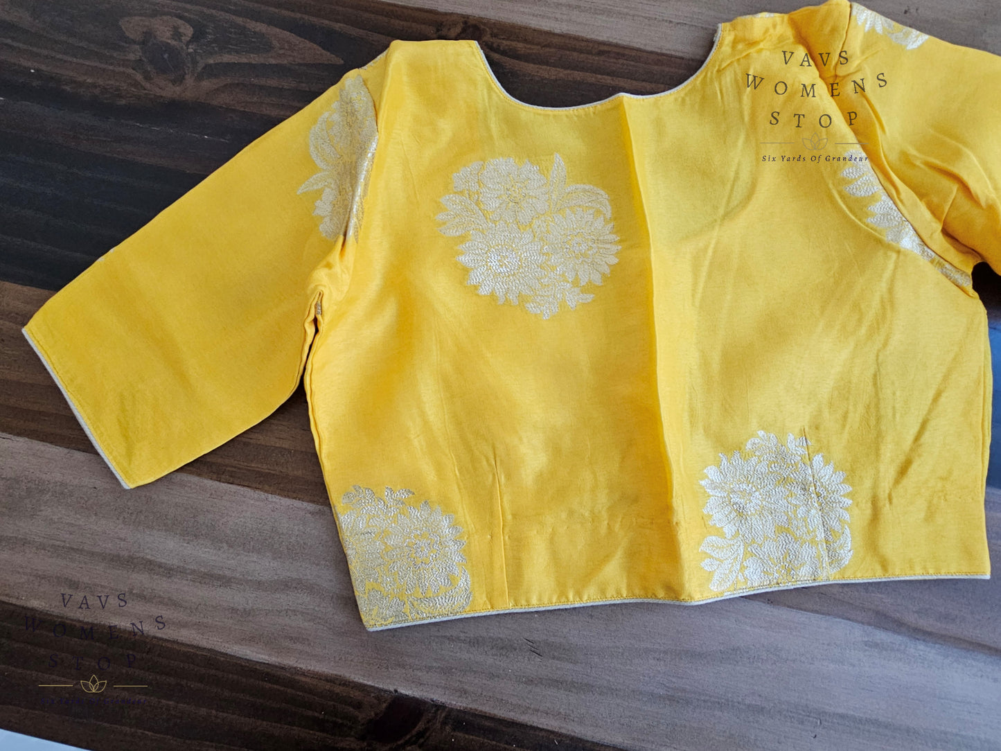 Yellow Shade Munga Crepe Silk Blouse