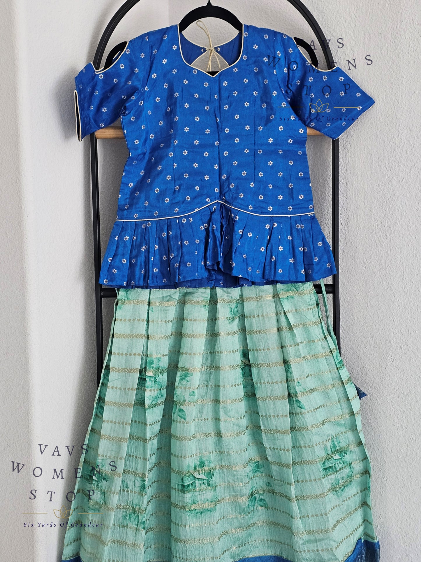 Designer Chanderi Silk Lehenga - Chinon Silk Blouse